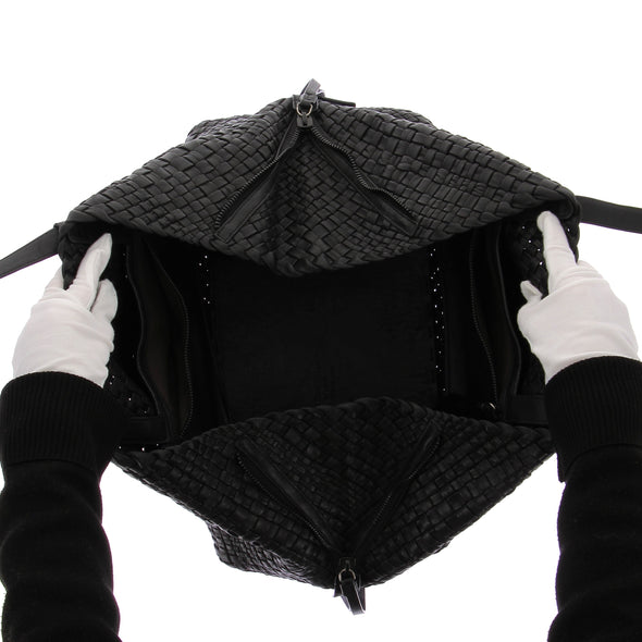 Sac Cabas en cuir tressé