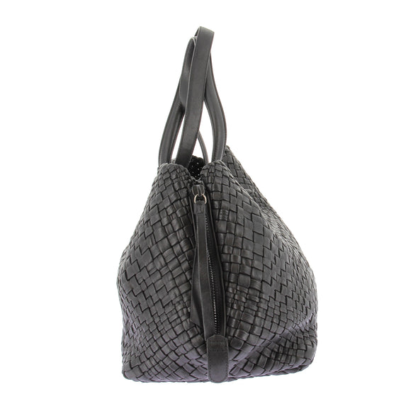 Sac Cabas en cuir tressé