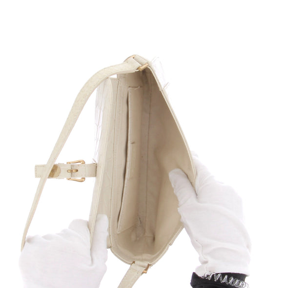 Sac porté épaule crème