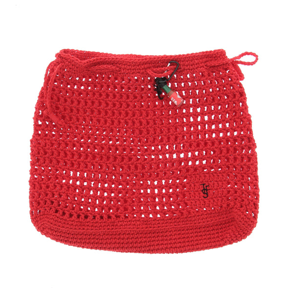 Sac en crochet rouge