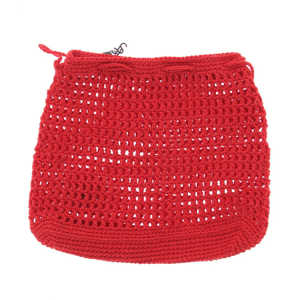 Sac en crochet rouge