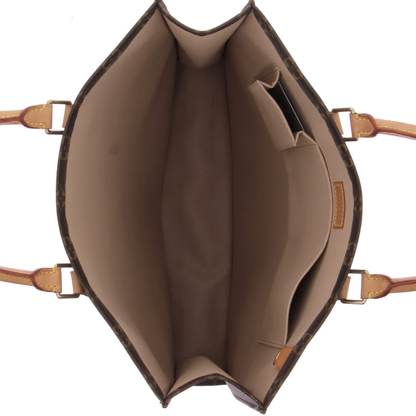 Sac "Plat" en toile monogrammé