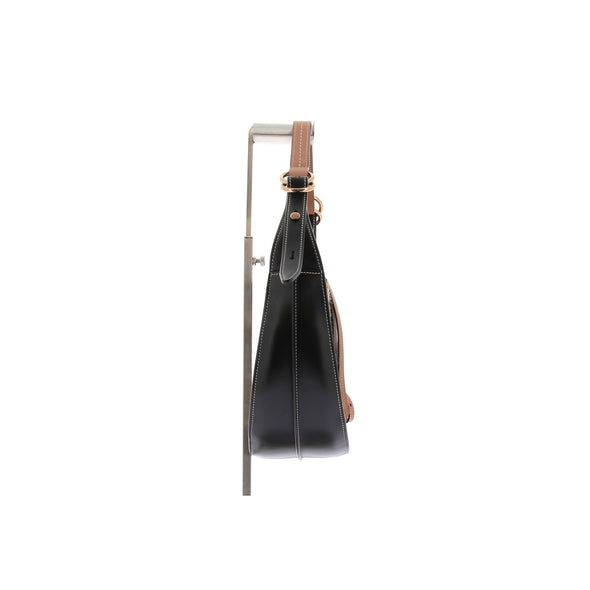 Sac porté épaule en cuir et maille