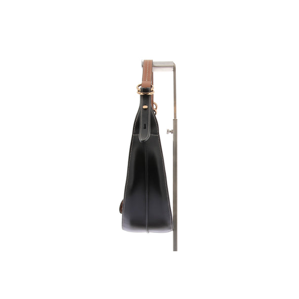 Sac porté épaule en cuir et maille