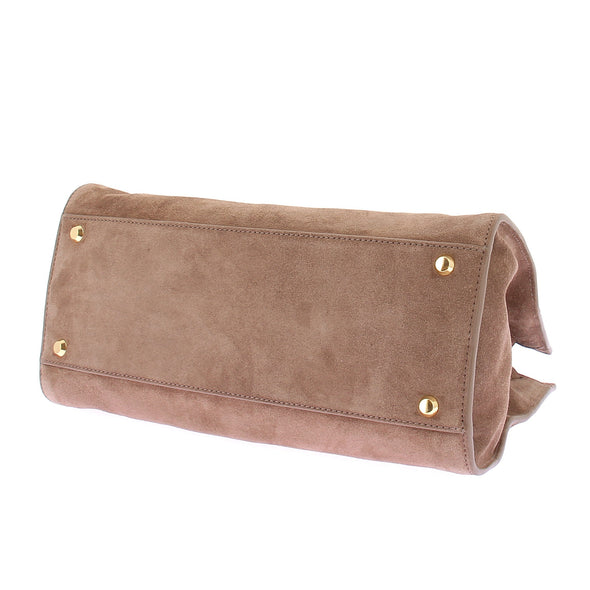 Sac à main en daim marron