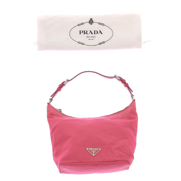 Sac à main en nylon rose