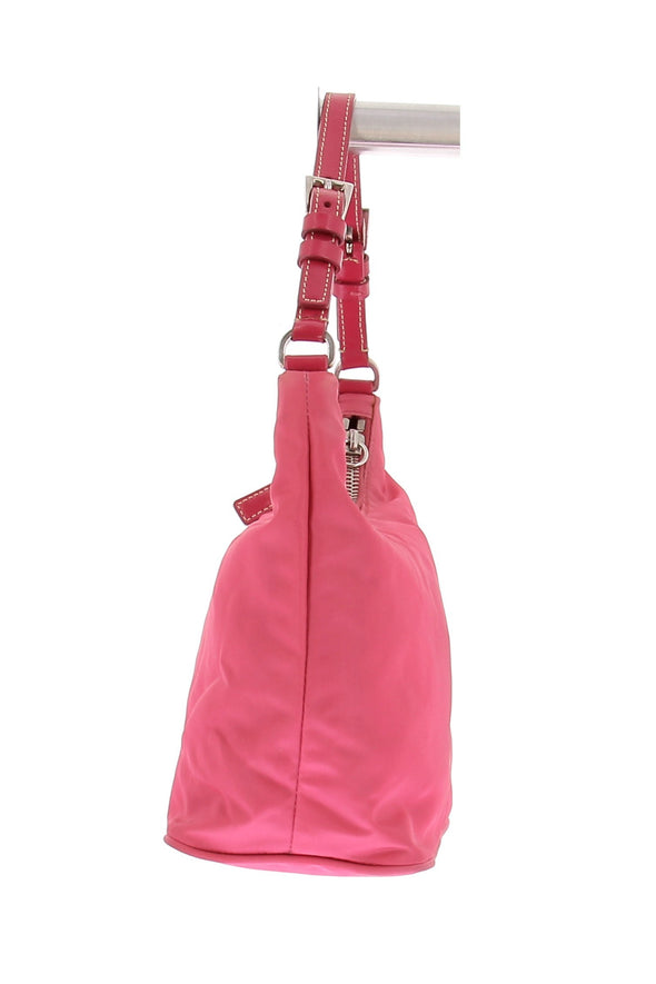 Sac à main en nylon rose