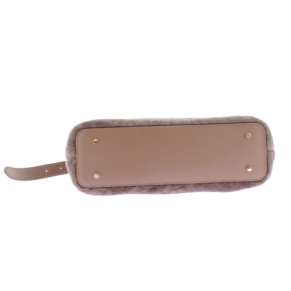 Sac à main en peau lainée