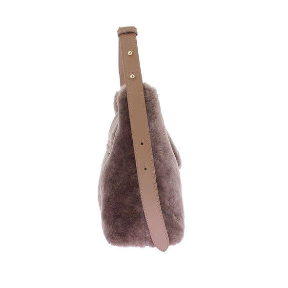 Sac à main en peau lainée