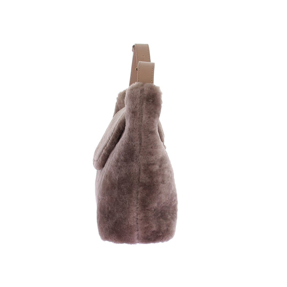 Sac à main en peau lainée