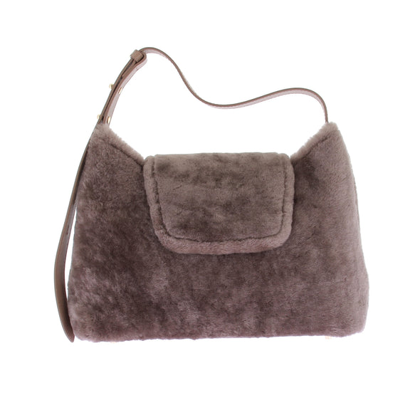 Sac à main en peau lainée