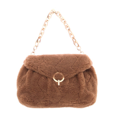 Sac à main en shearling