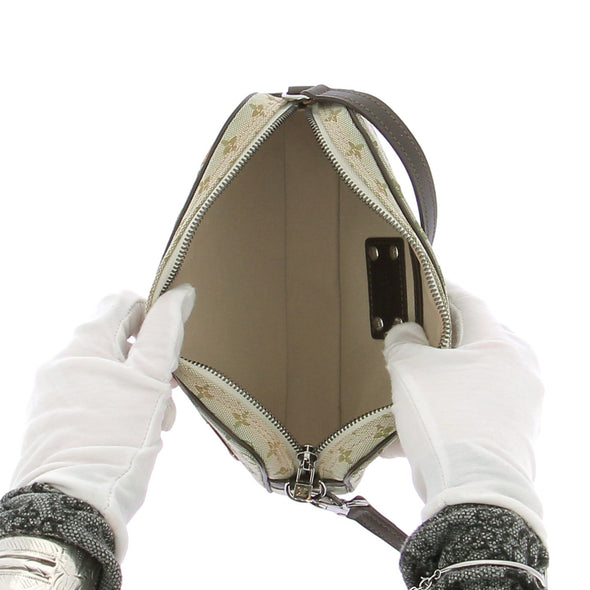 Sac à main en toile et empiècement