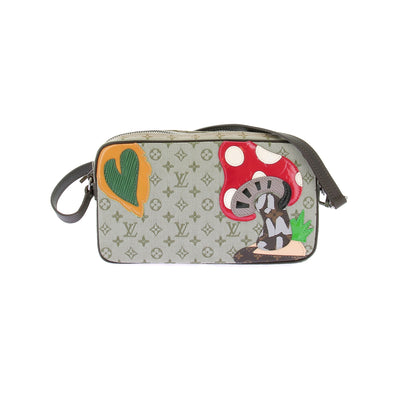 Sac à main en toile et empiècement