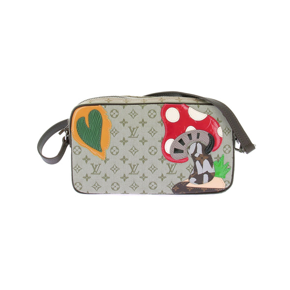 Sac à main en toile et empiècement