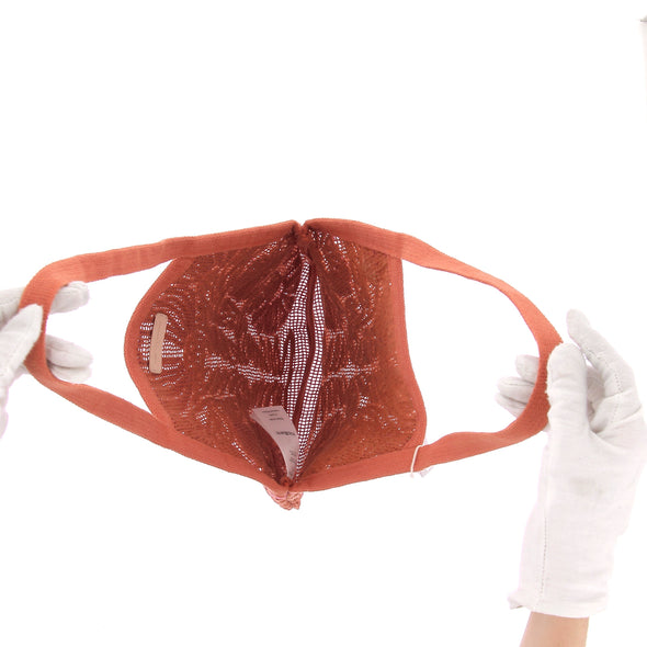 Sac "Filet" en coton ajouré et fleurs brodées