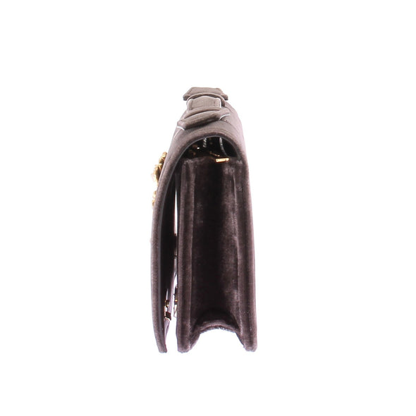 Sac à main en velours marron