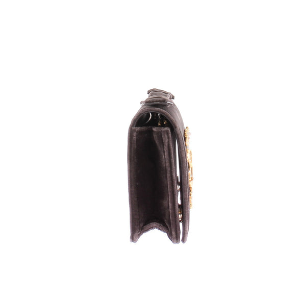 Sac à main en velours marron