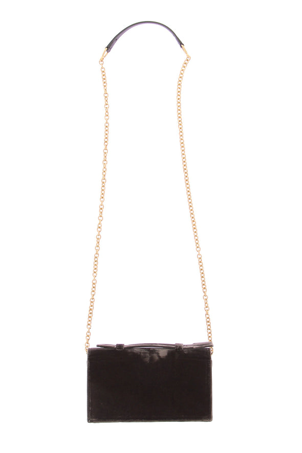 Sac à main en velours marron