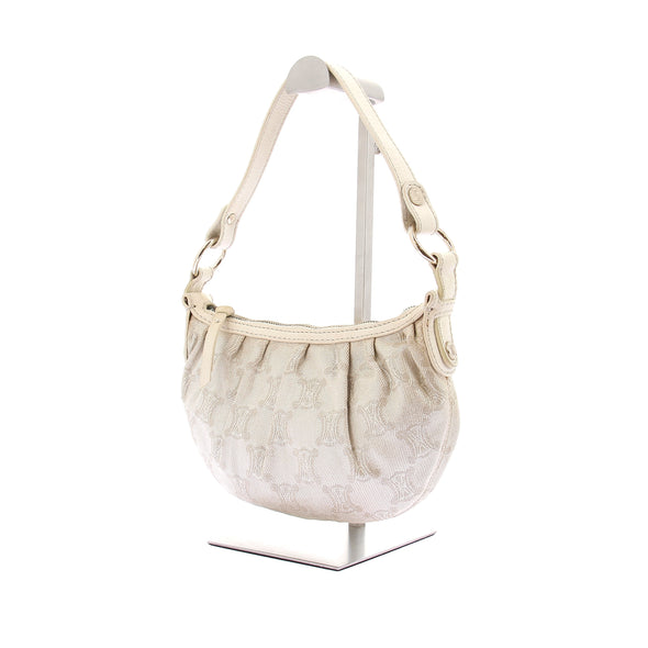 Sac à main en toile crème