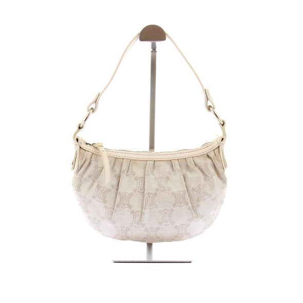 Sac à main en toile crème