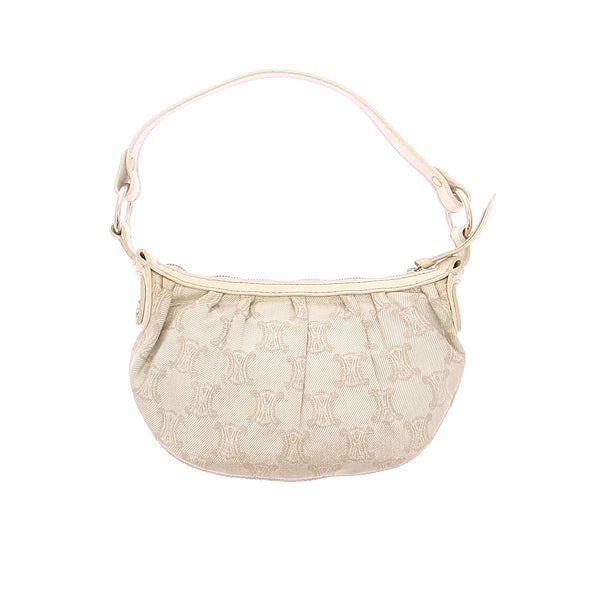 Sac à main en toile crème