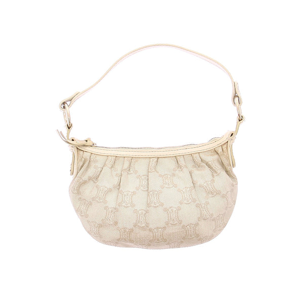 Sac à main en toile crème