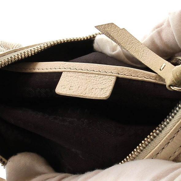 Sac à main en toile crème