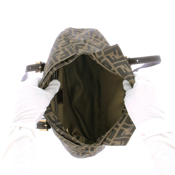 Sac à main en toile monogrammé