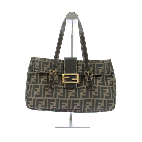 Sac à main en toile monogrammé