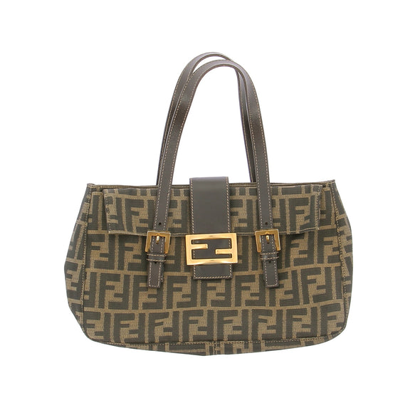 Sac à main en toile monogrammé