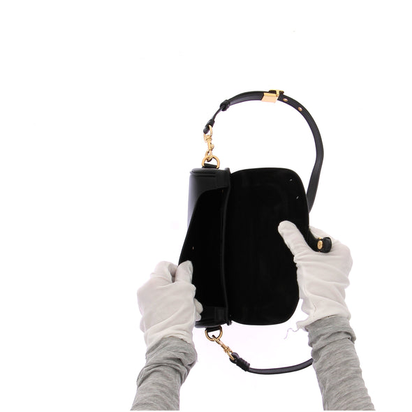 Sac à main "Bobby East-West" en cuir noir