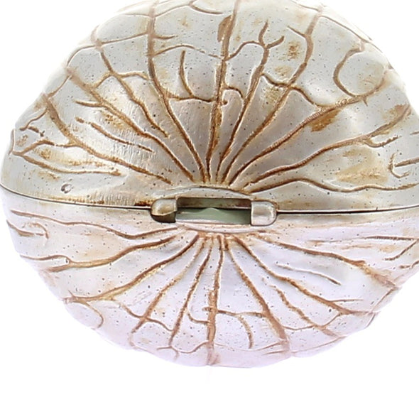 Pochette en noyer argenté et doré