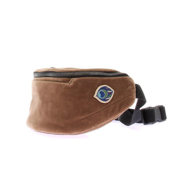 Sacoche en velours marron