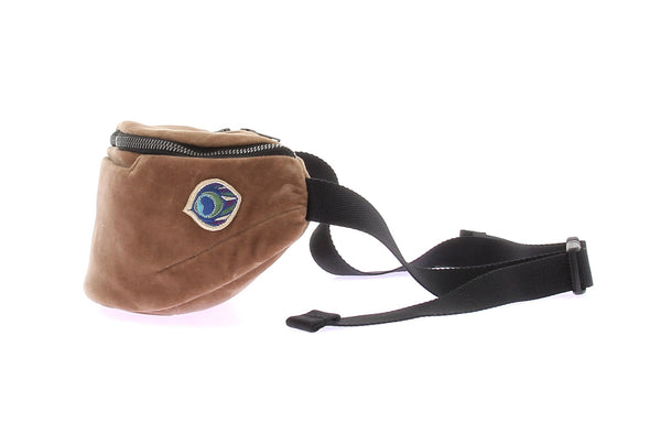 Sacoche en velours marron