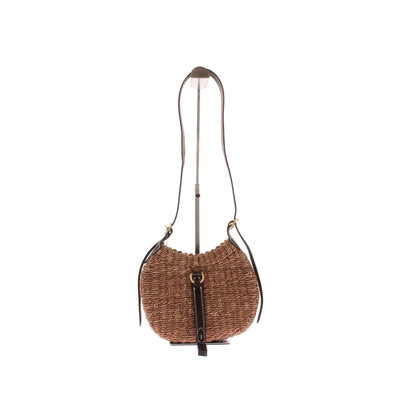 Petit sac "Shoulder Polo ID" en raphia