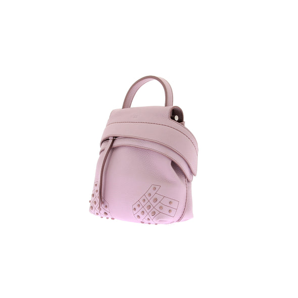 Sac en cuir rose "Gommini"