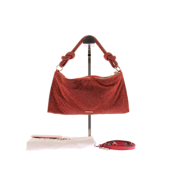 Sac à strass rouge "Hera Nano"