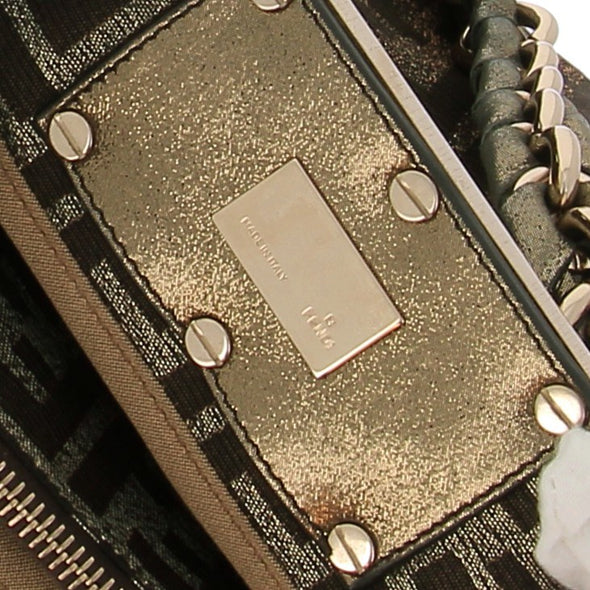 Sac à main en toile monogrammé