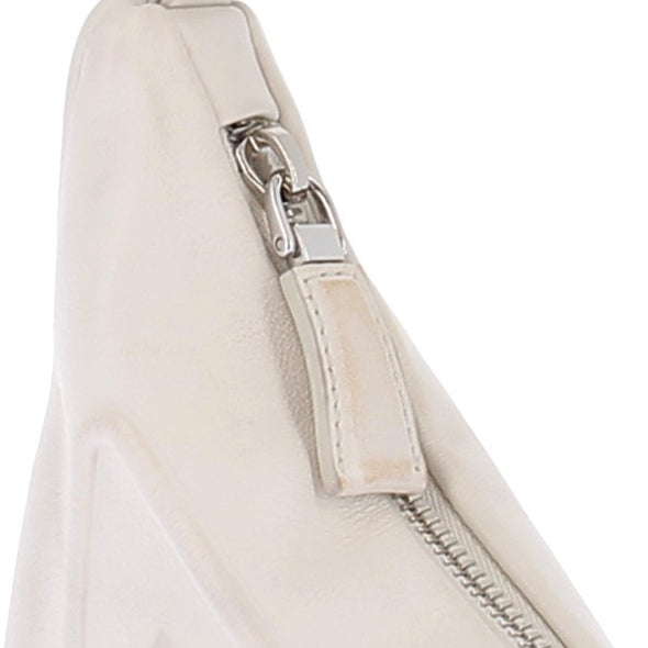 Sac à main en cuir triangulaire