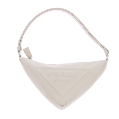 Sac à main en cuir triangulaire