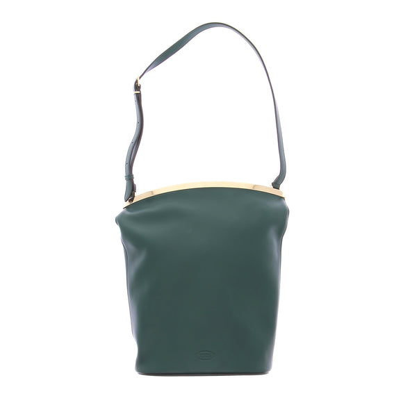 Sac Sceau en cuir vert