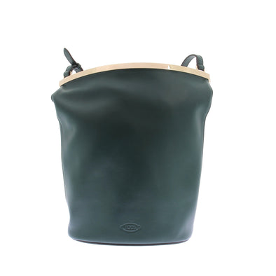 Sac Sceau en cuir vert