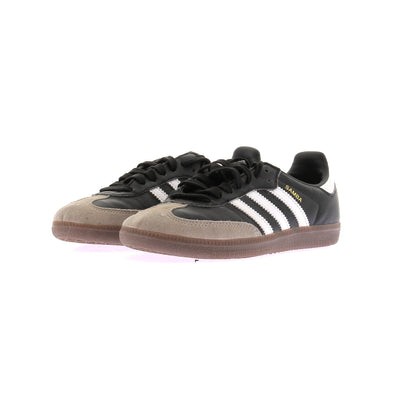 Baskets "Samba" noires et beiges