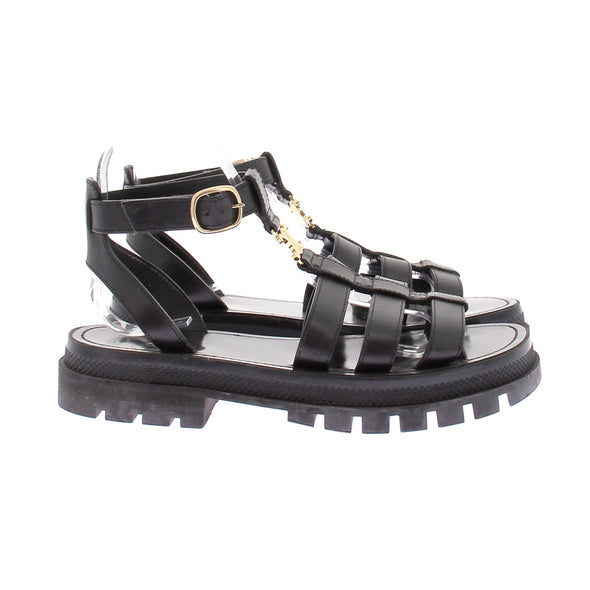 Sandales noires "Clea Triomphe"