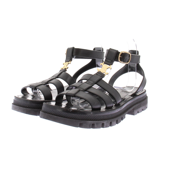 Sandales noires "Clea Triomphe"