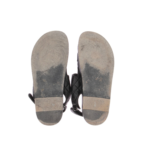 Sandales "Dad Sandals" en cuir noir