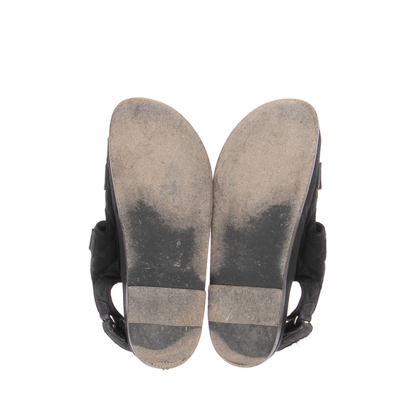 Sandales "Dad Sandals" en toile noire