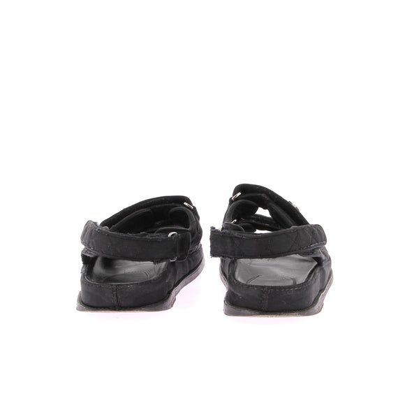 Sandales "Dad Sandals" en toile noire