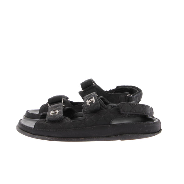 Sandales "Dad Sandals" en toile noire